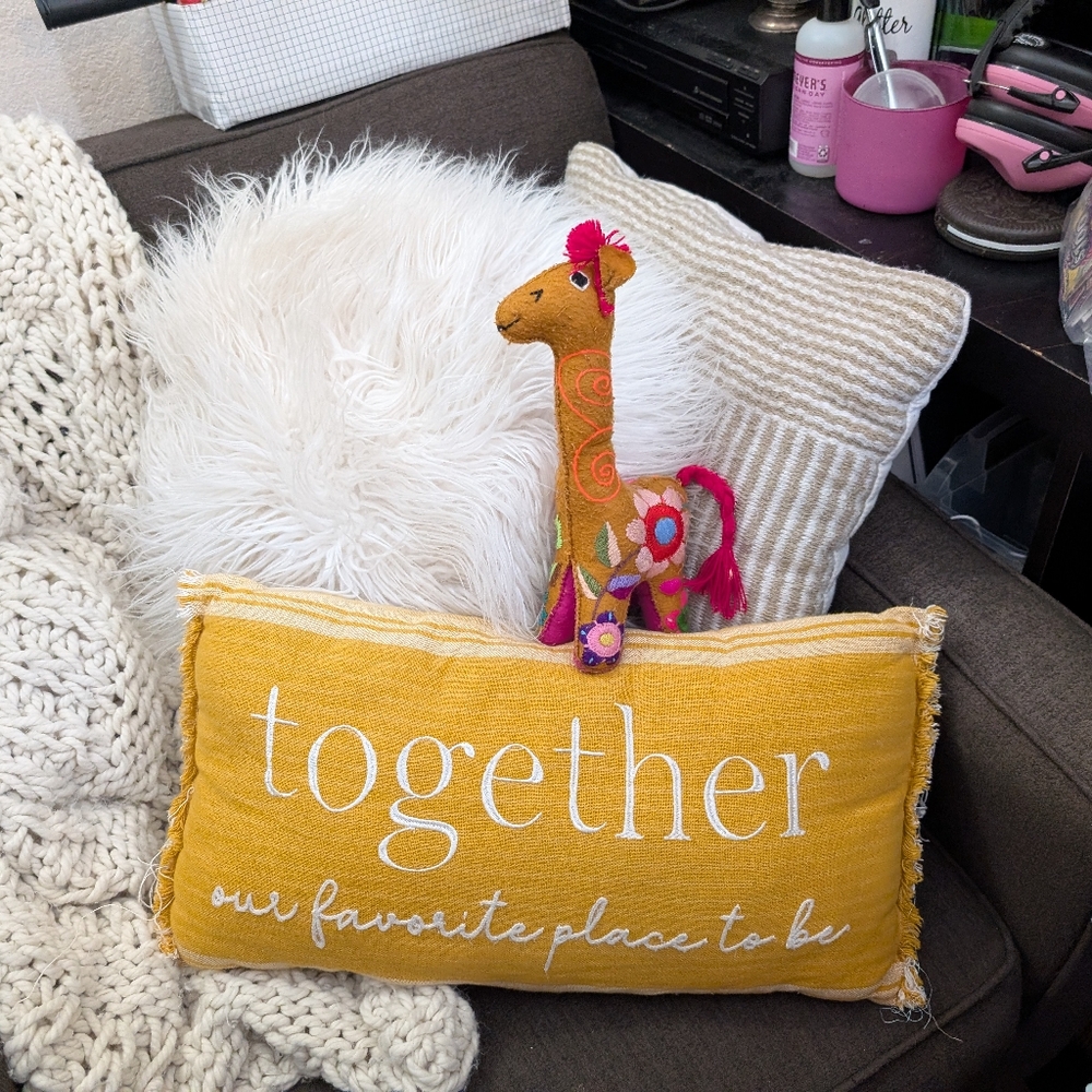 Together Our Favorite Place to Be pillow